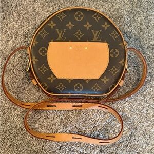 Louis Vuitton Round Monogram Tan Crossbody Bag